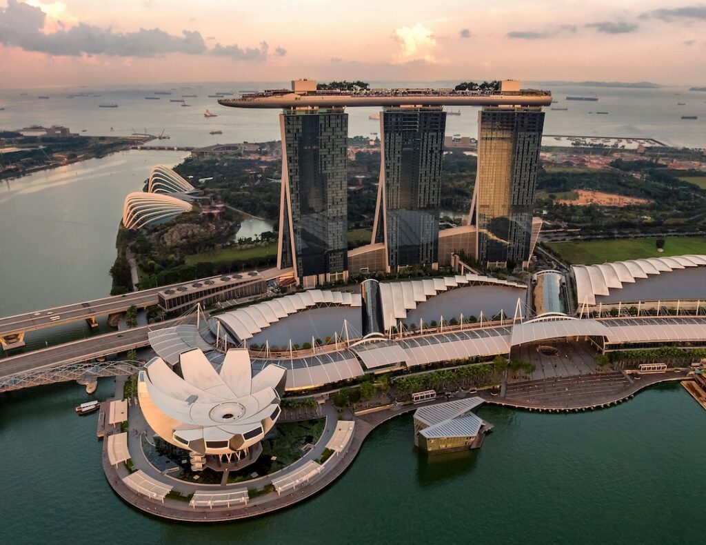 Marina Bay Sands in Singapore, Asia.