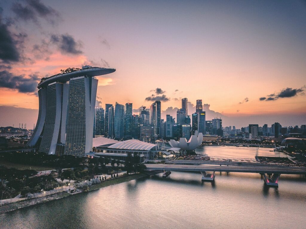 Marina Bay Sands in Singapore, Asia.